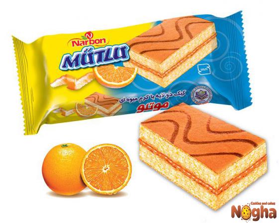 عرضه کنندگان کیک پرتقالی دو رنگ